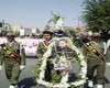 پيکر شهيد کاظم‌زاده به خاک سپرده شد +عکس