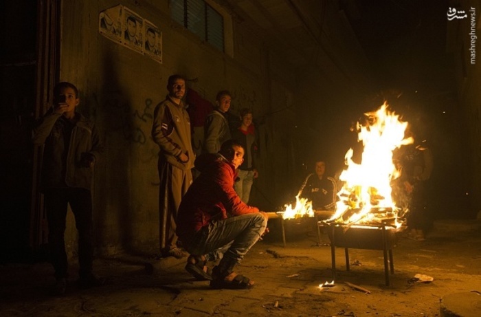 عکس/ کمبود برق در نوار غزه