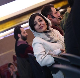 هنرپیشه زن ایرانی تماشاگر ویژه بازی پرسپولیس +عکس