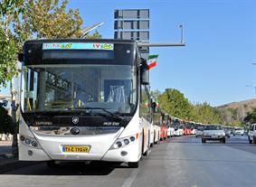 آغاز بهره‌برداري از 130 دستگاه اتوبوس ايران خودرو ديزل در شهر شيراز
