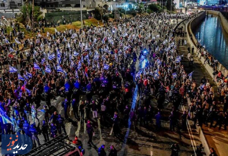 تظاهرات هزاران نفر در تل‌آویو علیه کابینه رژیم صهیونیستی