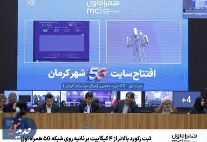 ثبت رکورد بالاتر از 4 گیگابیت بر ثانیه روی شبکه 5G همراه اول