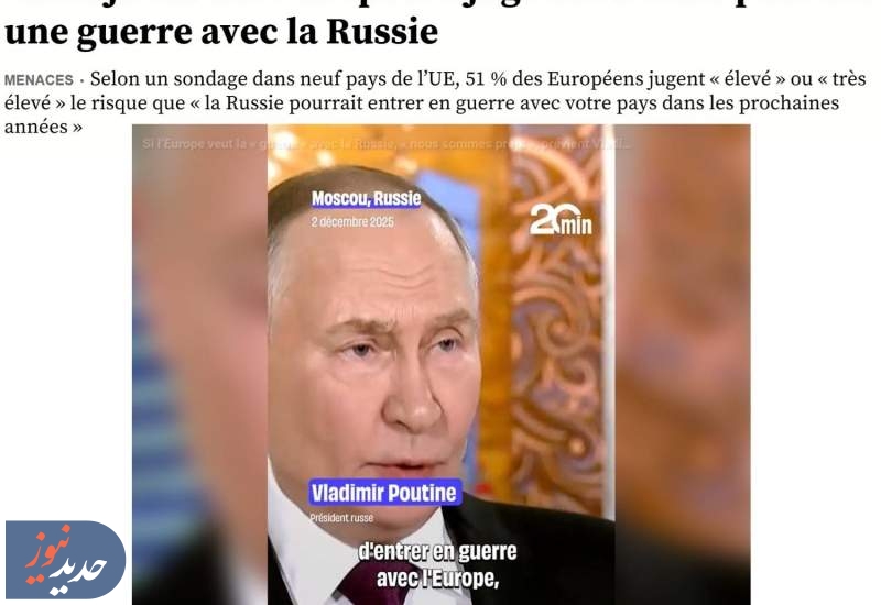 نظرسنجی‌ها از امکان جنگ اروپا با روسیه می‌گویند