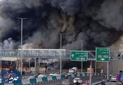 آتش‌سوزی گسترده در بازارچه 2هزار متری در جنت‌آباد